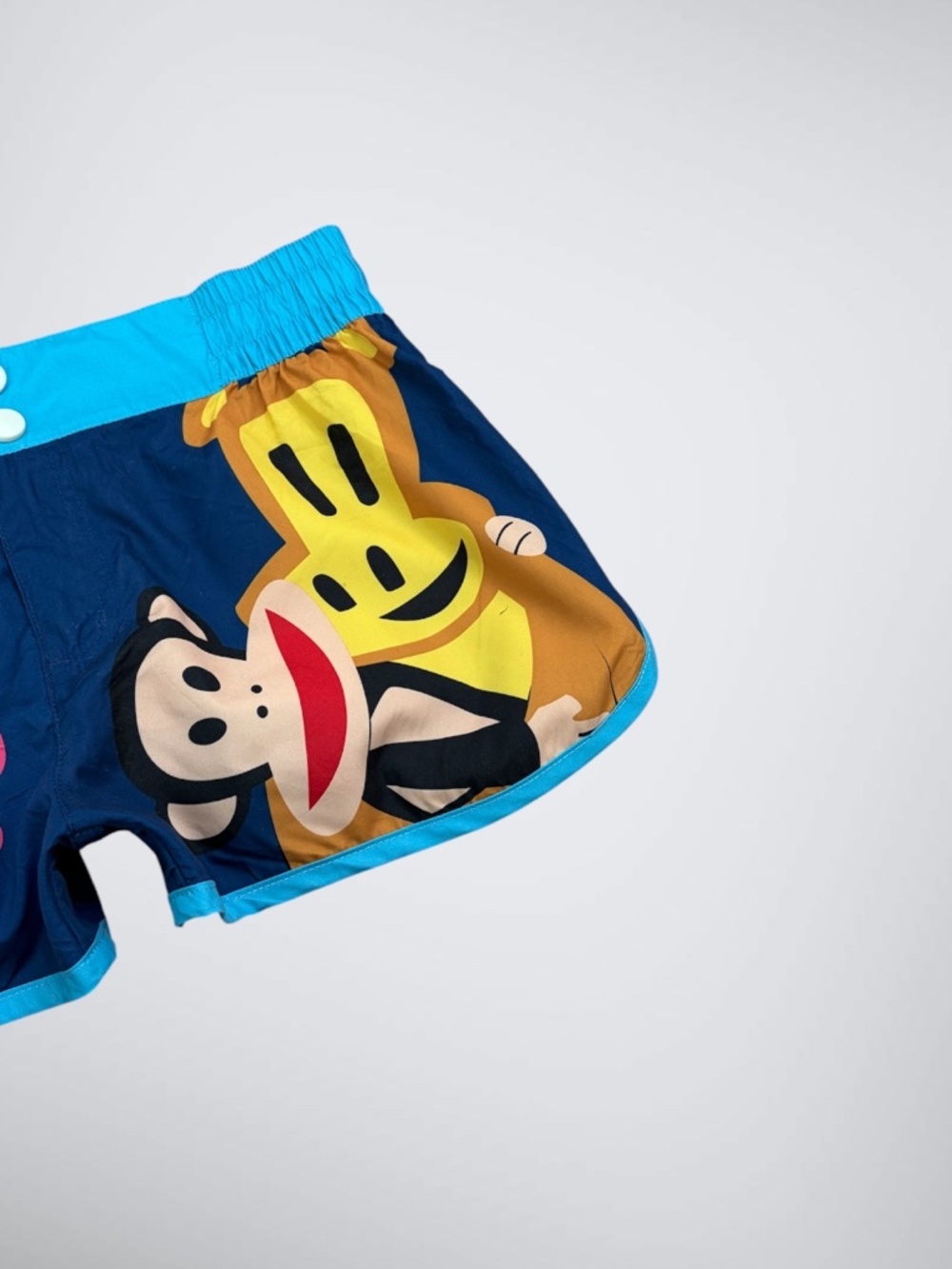 Vintage Paul Frank “Who Wants A Hug” Blue Graphic Shorts - Picture 3 of 8